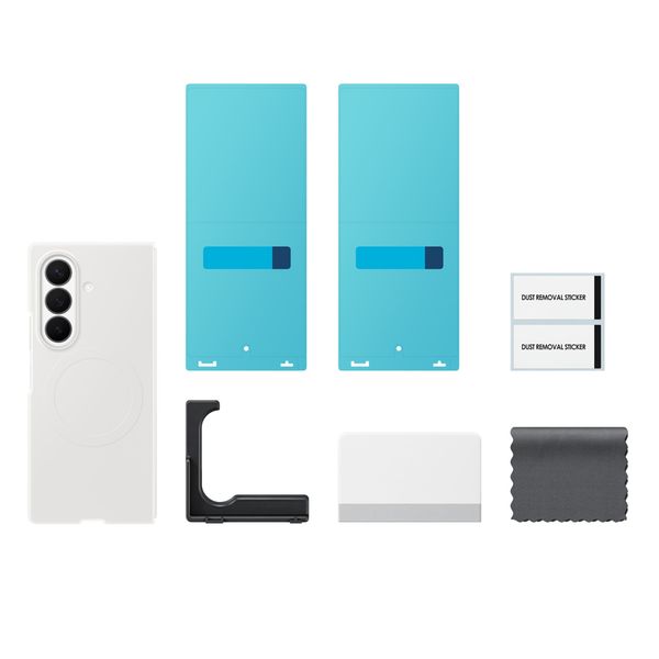 Samsung Coque Silicon Magnet Samsung Galaxy Z Fold 8 Ultra - White
