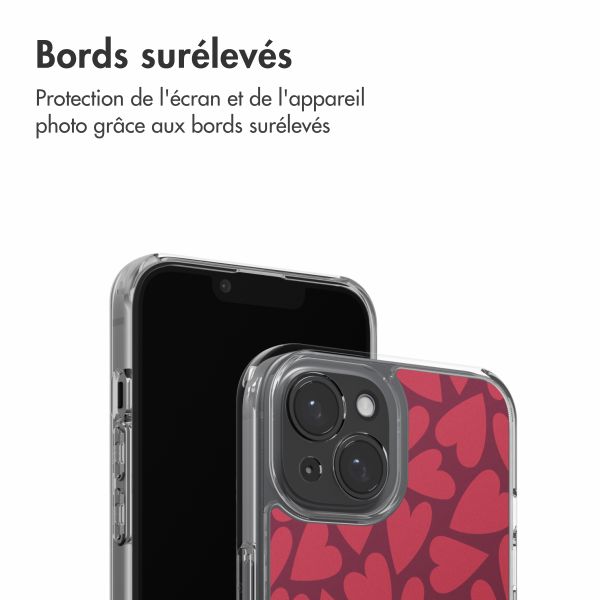 imoshion Coque Design Apple iPhone 15 - Hearty Coral Dust