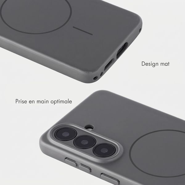 Accezz Coque Grip avec MagSafe Samsung Galaxy S26 - Gris