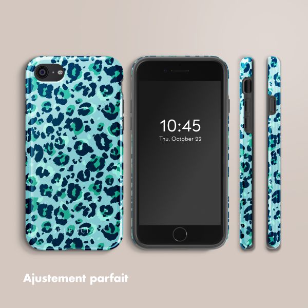 Selencia Coque arrière Vivid Apple iPhone SE (2022 / 2020) / 8 / 7 - Wild Spots Light Blue