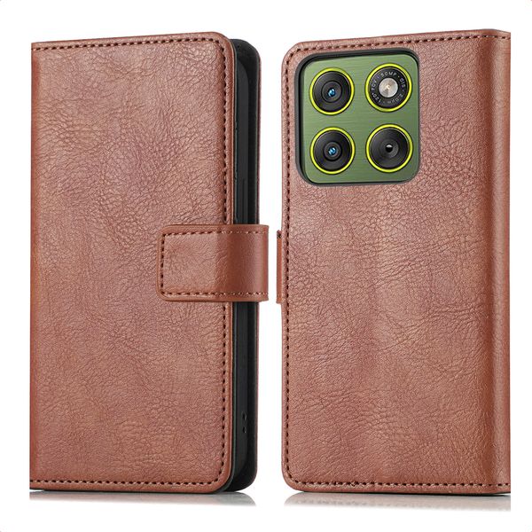 imoshion Étui de télephone portefeuille de luxe Motorola Edge 70 - Marron
