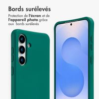 imoshion Coque arrière Color avec cordon amovible et MagSafe Samsung Galaxy S25 / S24 - Vert foncé
