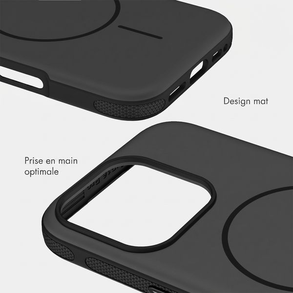 imoshion Coque arrière Color avec Thin MagSafe Ring Apple iPhone 16 Pro - Noir