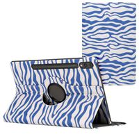 imoshion Coque tablette Design rotatif à 360° Samsung Galaxy Tab S10 Plus / Tab S9 FE Plus / Tab S9 Plus - White Blue Stripes