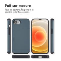 imoshion Coque arrière avec porte-cartes Apple iPhone 17e / 16e - Bleu foncé