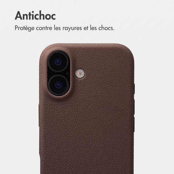imoshion Coque arrière Texture Apple iPhone 17 - Marron foncé