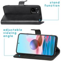 imoshion Étui de télephone portefeuille de luxe Xiaomi Redmi Note 10 (4G) / Note 10S - Noir