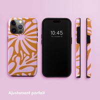 Selencia Coque arrière Vivid Apple iPhone 15 Pro Max - Modern Bloom Pink