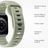 imoshion Bracelet Active Sport en silicone Apple Watch | 44/45/46/49 mm - Pacific Green
