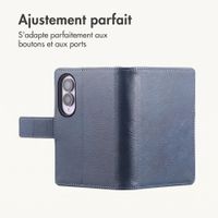 imoshion Étui de télephone portefeuille de luxe Samsung Galaxy Z Fold 8 - Bleu foncé
