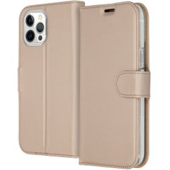 Accezz Étui de télephone Wallet Apple iPhone 12 Pro Max - Doré