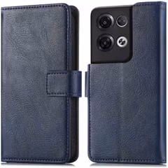 imoshion Étui de télephone portefeuille de luxe Oppo Reno 8 Pro 5G - Bleu foncé