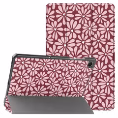 imoshion Coque tablette Design Trifold Samsung Galaxy Tab A11 Plus / A9 Plus - Bloom Love Blush