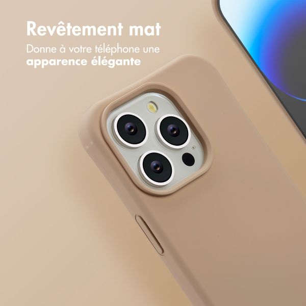 imoshion Coque arrière Color avec cordon amovible et MagSafe Apple iPhone 14 Pro - Nude