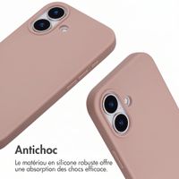 imoshion Coque en silicone avec cordon Apple iPhone 17 - Sand Pink