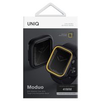 Uniq Coque Moduo avec lunette Apple Watch - 40 / 41 mm - Midnight (Black/Mustard)