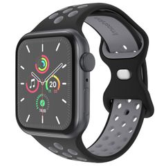 imoshion Bracelet Sport⁺ en silicone Apple Watch | 44/45/46/49 mm - Taille M/L - Black / Grey