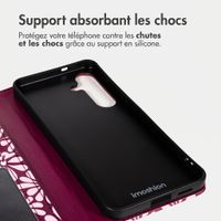 imoshion Étui de télephone portefeuille Design Samsung Galaxy S25 - Bloom Love Blush