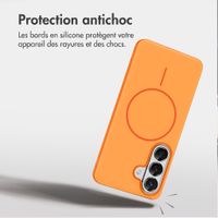 imoshion Coque arrière Color avec Thin MagSafe Ring Samsung Galaxy S26 - Orange