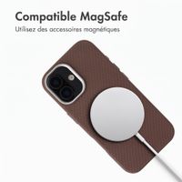 Accezz Coque arrière Mesh avec MagSafe Apple iPhone 17 - Marron