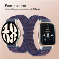 imoshion Bracelet en nylon  - Connexion universelle 20 mm - Indigo