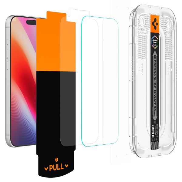 Spigen Protection d'écran en verre trempé GLAStR Privacy Applicator - lot de 2 Apple iPhone 18 Pro