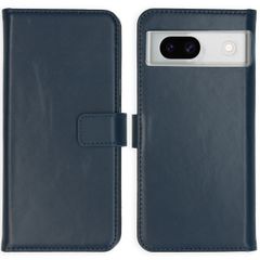 Selencia Étui portefeuille en cuir véritable Google Pixel 8a - Bleu
