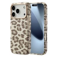 Selencia Coque Sabi imprimé panthère avec MagSafe Apple iPhone 17 Pro - Soft Ivory
