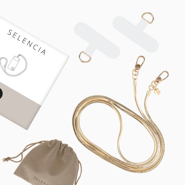 Selencia Sleek Chain (cordon extra long 145 cm) - Gold