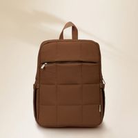 Selencia Sac à dos ordinateur portables Vaya Puffy 16 pouces - Mocha Brown