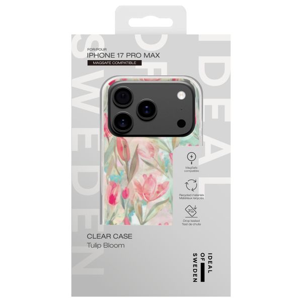 iDeal of Sweden Coque Clear MagSafe Apple iPhone 17 Pro Max - Tulip Bloom