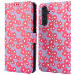 imoshion Étui de télephone portefeuille Design Samsung Galaxy A55 - Dusty Rose Blossoms