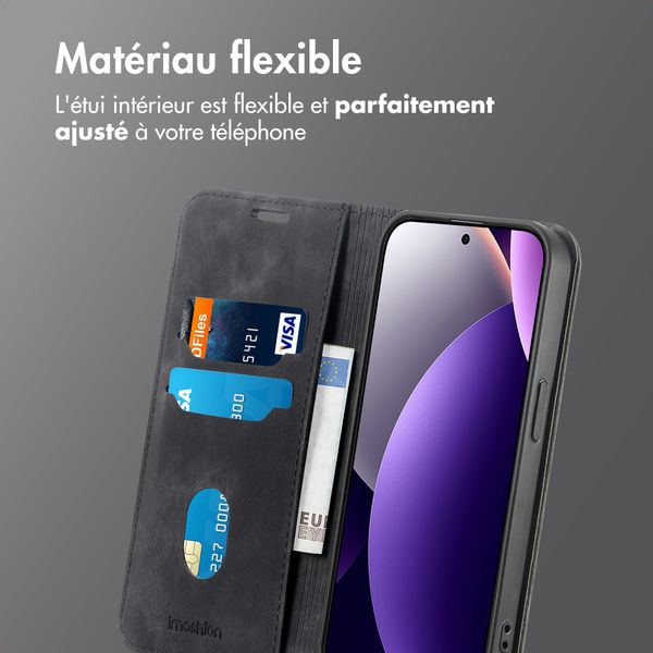 imoshion Étui de téléphone portefeuille Slim Xiaomi Redmi Note 15 Pro (4G) - Noir