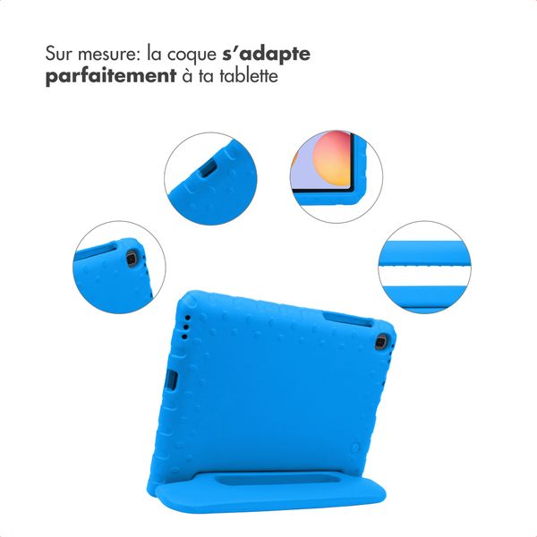 imoshion Coque kidsproof avec poignée Samsung Galaxy Tab S6 Lite (2020/2022/2024)  - Bleu