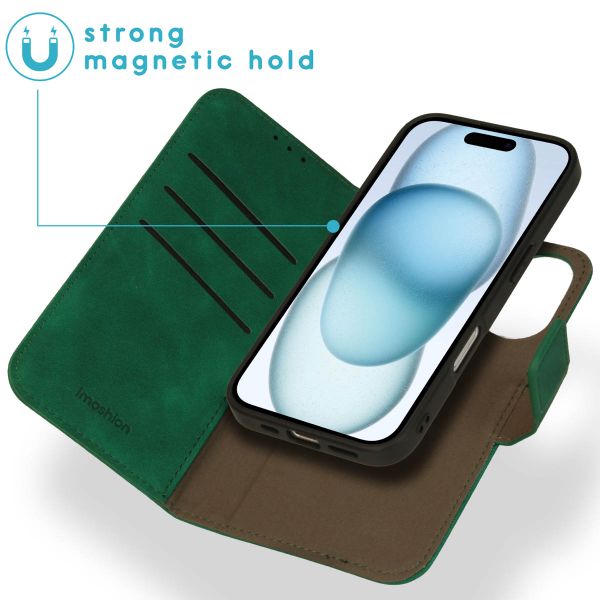 imoshion Etui de télephone luxe 2-en-1 amovible Apple iPhone 16 - Vert foncé