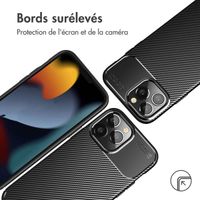 imoshion Coque silicone Carbon Apple iPhone 14 Pro Max - Noir