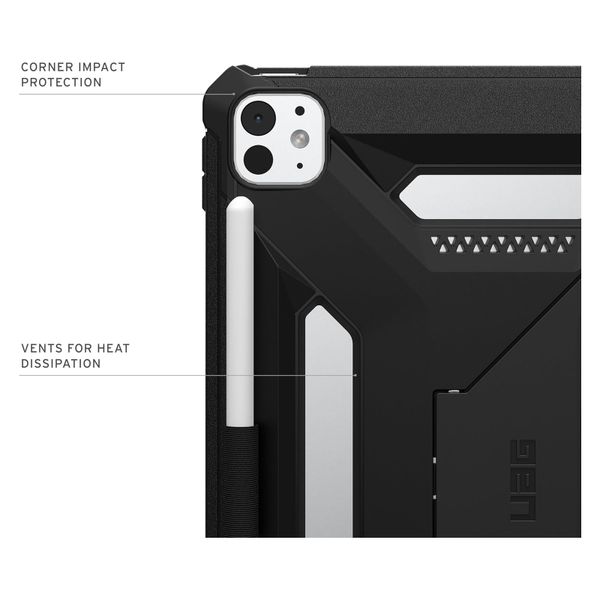 UAG Coque arrière Scout Plus avec support Scout Apple iPad Pro 11 (2025) M5 / (2024) M4 - Black