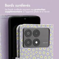 imoshion Étui de télephone portefeuille Design Xiaomi Poco X6 Pro - White Daisy