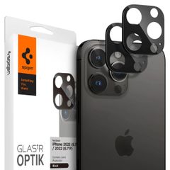 Spigen Optik Lens Protector - Protection complète de la caméra (lot de 2) Apple iPhone 14 Pro / 14 Pro Max - Noir