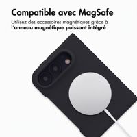 Accezz Coque Liquid Silicone avec MagSafe Apple iPhone Duo - Noir