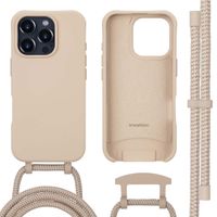 imoshion Coque arrière Color avec cordon amovible et MagSafe Apple iPhone 16 Pro Max - Nude