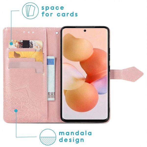 imoshion Etui de télephone Mandala Xiaomi 12 / 12X - Rose Doré