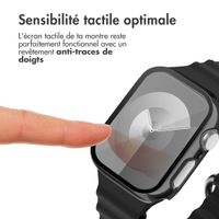 imoshion Coque rigide brillante à couverture complète Apple Watch 7 / 8 / 9 - 45 mm - Noir