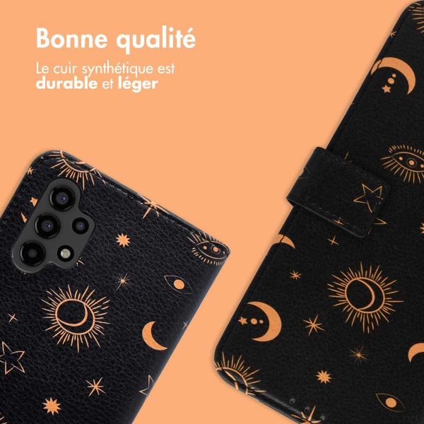 imoshion Étui de télephone portefeuille Design Samsung Galaxy A13 (4G) - Sky Black