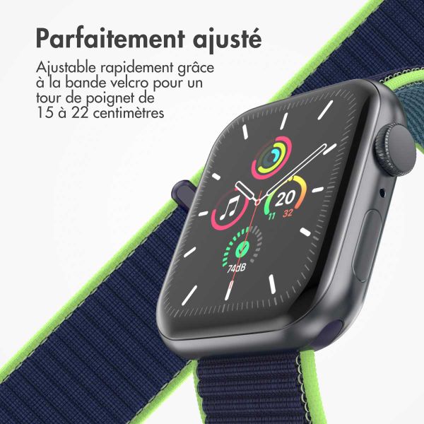 imoshion Bracelet en nylon Apple Watch | 44/45/46/49 mm - Lime