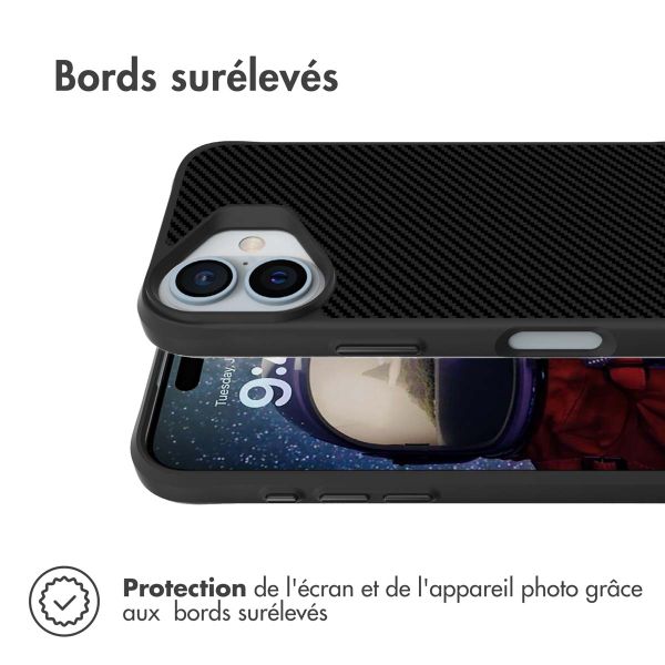 imoshion Rugged Hybrid Carbon Case Apple iPhone 16 Plus - Noir
