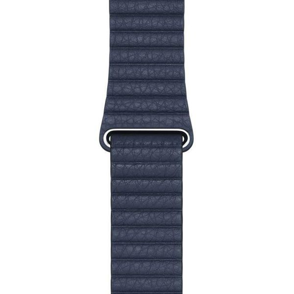 Apple Bracelet Leather Loop Apple Watch | 44/45/46/49 mm - Taille M - Diver Blue