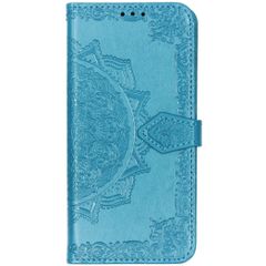 Etui de télephone portefeuille Mandala Huawei P30 Lite - Bleu