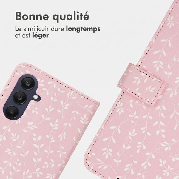 imoshion Étui de télephone portefeuille Design Samsung Galaxy A26 - Pink Bazaar Flowers