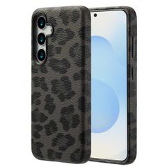 Selencia Coque Sabi imprimé panthère avec MagSafe Samsung Galaxy S25 - Midnight Black